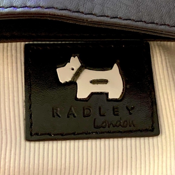 ❤️Radley London EUC Vintage Brown Leather Crossbody Medium Size❤️ - Picture 6 of 14